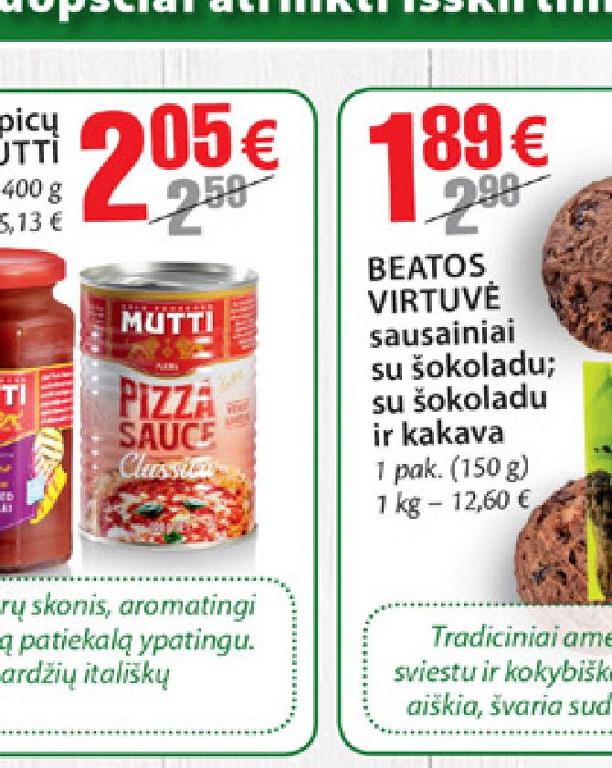 Pomidorų picų padažas MUTTI, 400 g