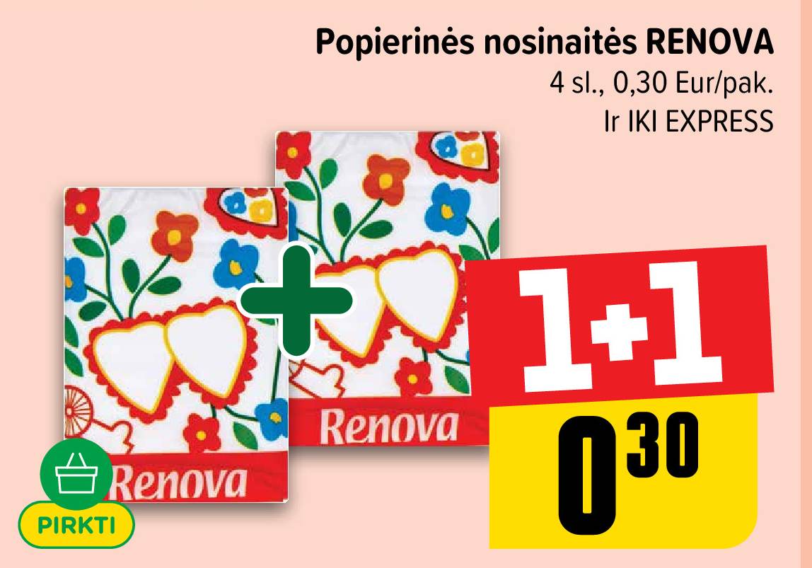Popierinės nosinaitės RENOVA