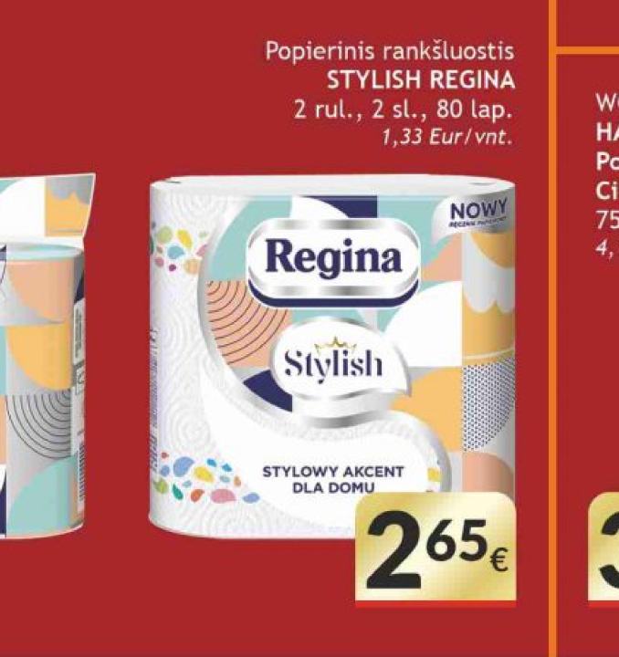 Popierinis rankšluostis STYLISH REGINA