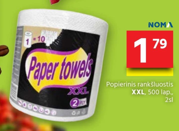 Popierinis rankšluostis XXL