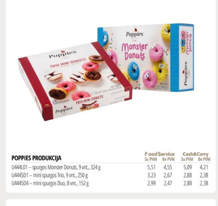 POPPIES PRODUKCIJA, 9 vnt