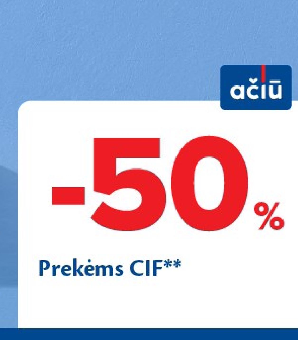 Prekėms CIF