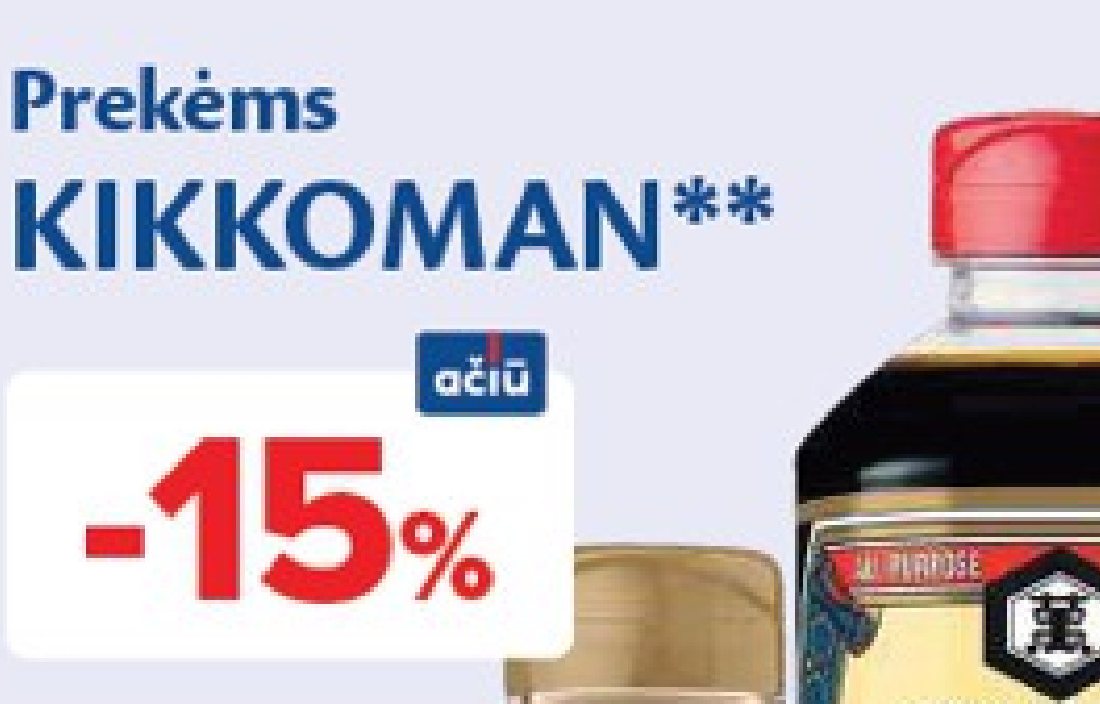 Prekėms KIKKOMAN