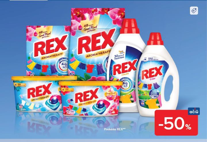 Prekėms REX