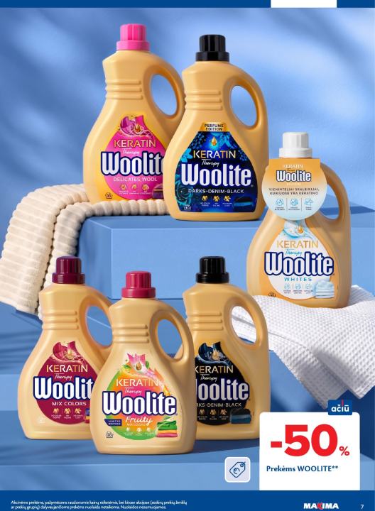 Prekėms WOOLITE