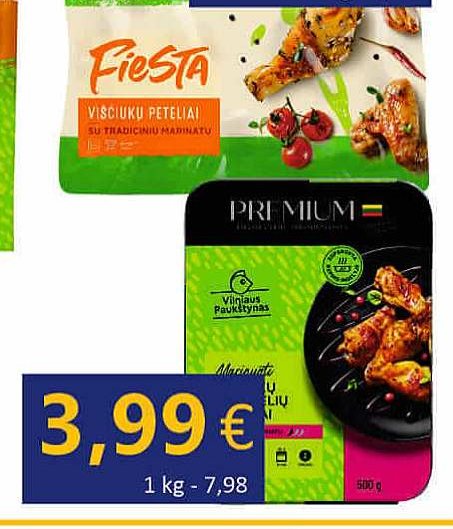 PREMIUM sparnelių peteliai bruknių marinate, 500 g