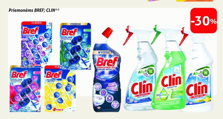 Priemonėms BREF; CLIN