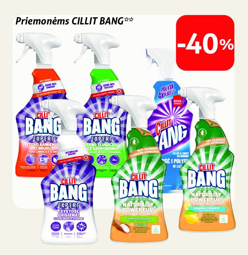 Priemonėms CILLIT BANG