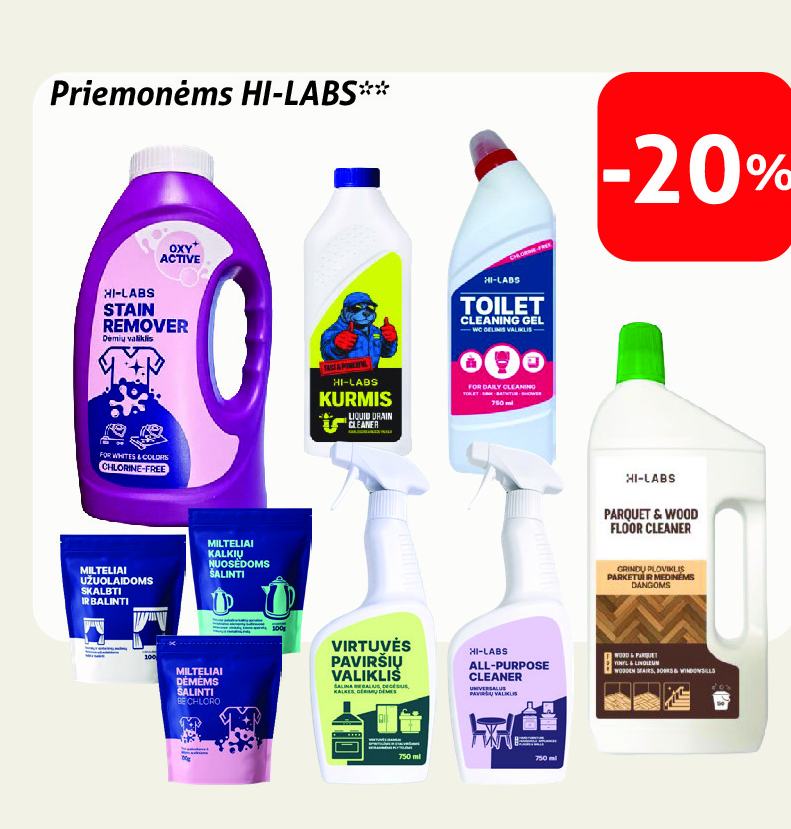 Priemonėms HI-LABS