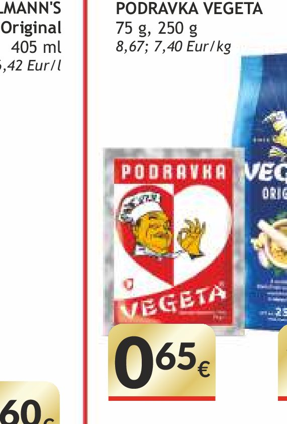 Prieskoniai PODRAVKA VEGETA, 75 g
