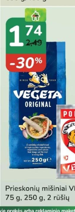 Prieskonių mišiniai VEGETA, 75 g