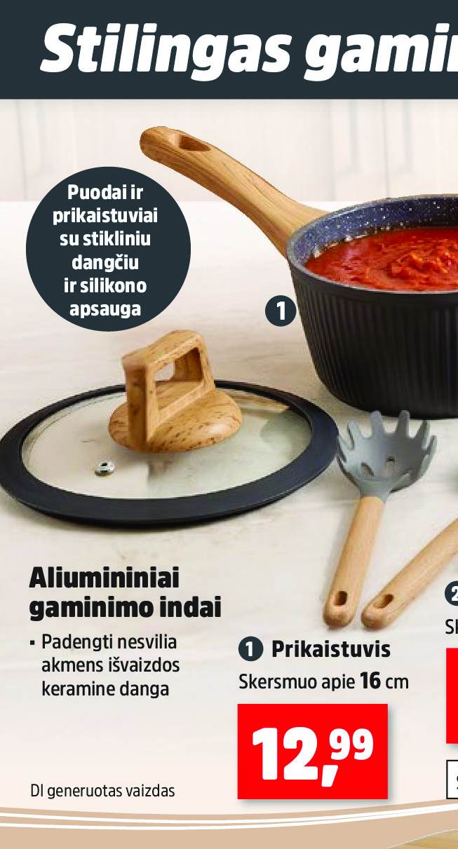 Prikaistuvis, 16 cm