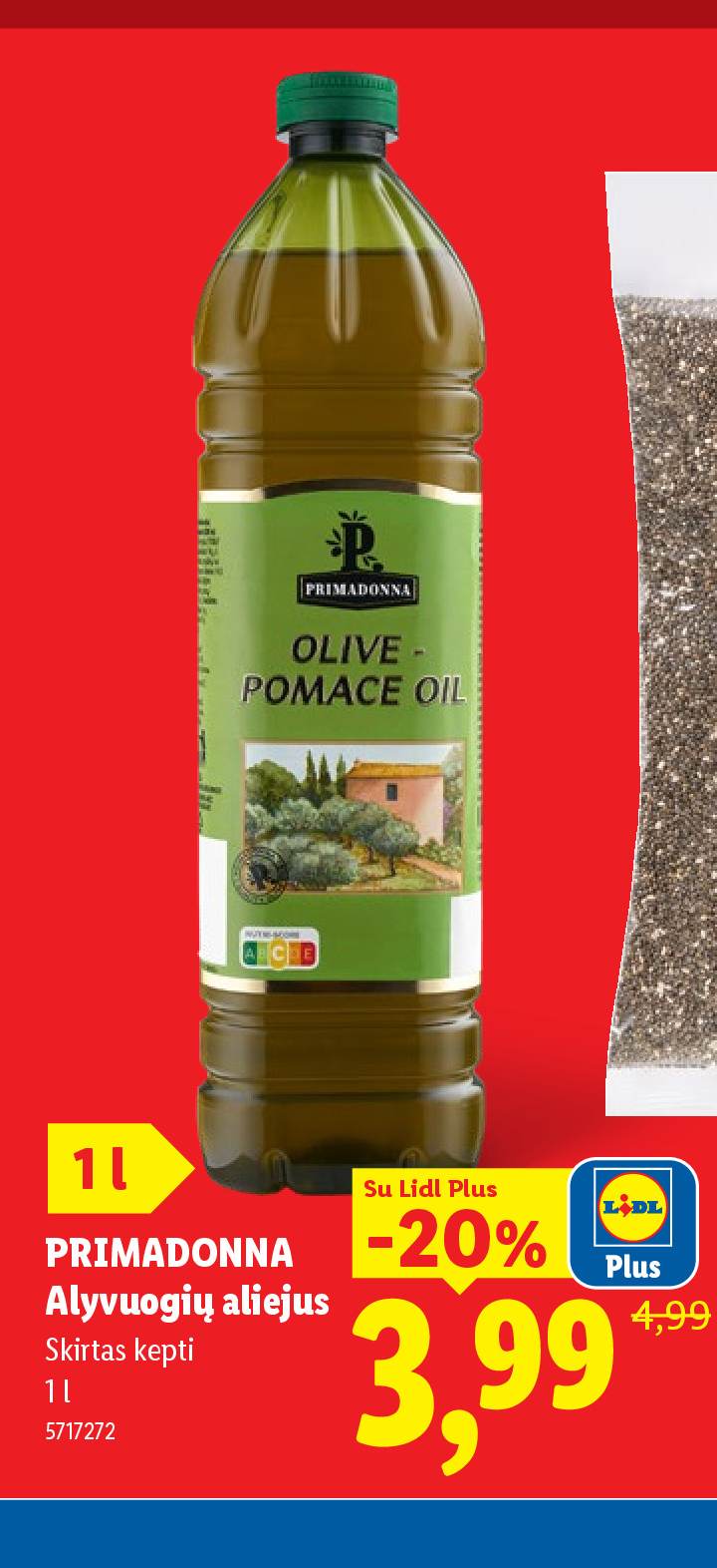 PRIMADONNA Alyvuogių aliejus, 1 l