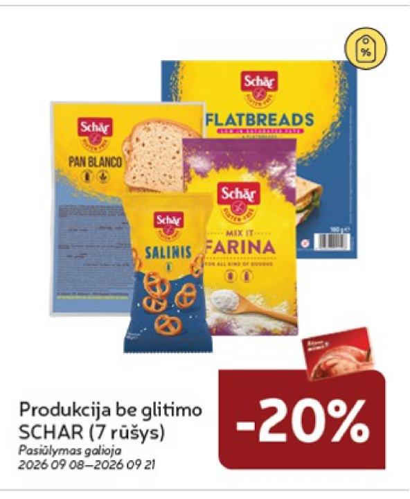 Produkcija be glitimo SCHAR