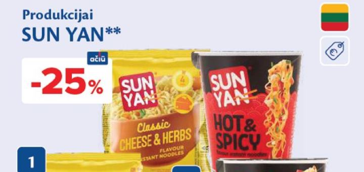 Produkcijai SUN YAN