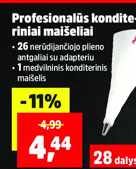 Profesionalūs konditeriniai maišeliai