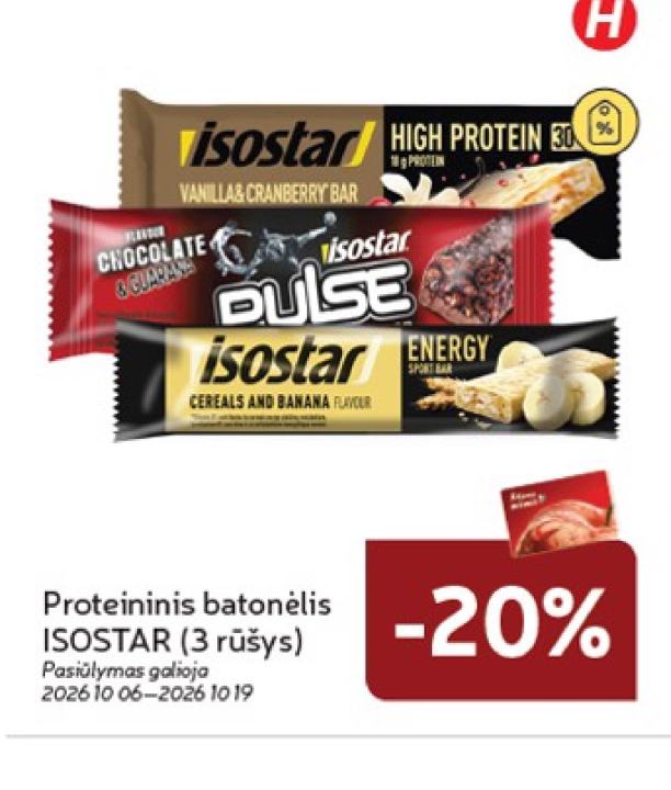 Proteininis batonėlis ISOSTAR