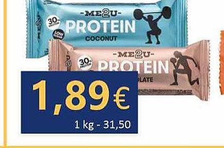 Proteino batonėlis ME2U PROTEIN, 60 g