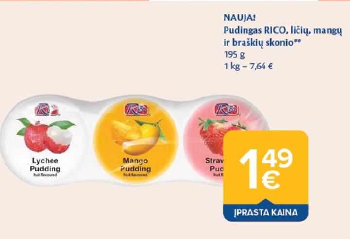 Pudingas RICO, 195 g