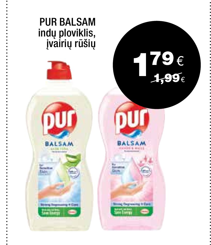 PUR BALSAM indų ploviklis