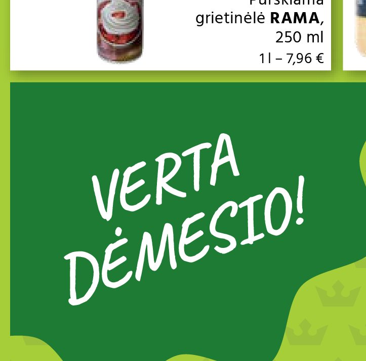 Purškiama grietinėlė RAMA, 250 ml