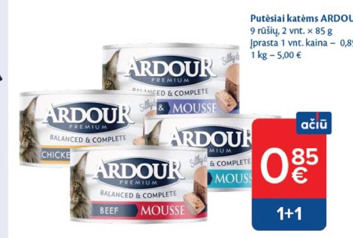 Putėsiai katėms ARDOUR, 2 vnt