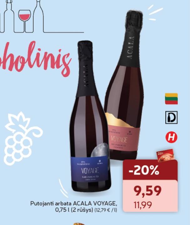 Putojanti arbata ACALA VOYAGE, 0.75 l