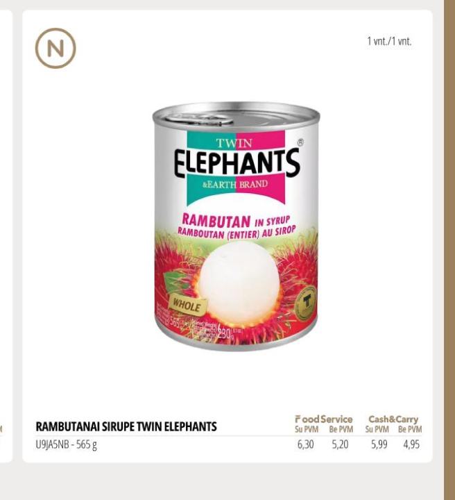 RAMBUTANAI SIRUPE TWIN ELEPHANTS, 565 g