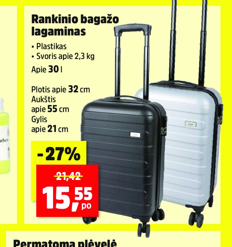 Rankinio bagažo lagaminas, 32 cm