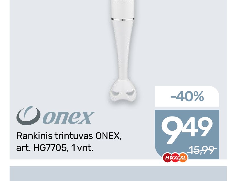 Rankinis trintuvas ONEX, 1 vnt