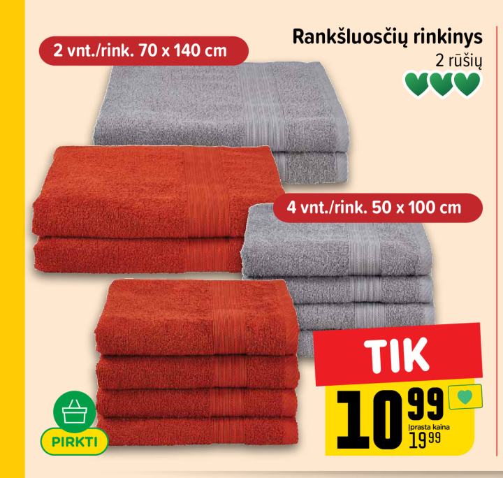Rankšluosčių rinkinys, 2 vnt