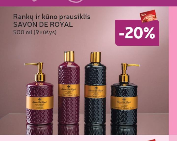 Rankų ir kūno prausiklis SAVON DE ROYAL, 500 ml