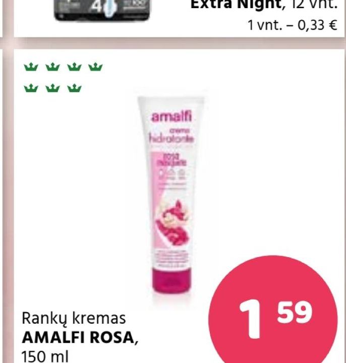 Rankų kremas AMALFI ROSA, 150 ml