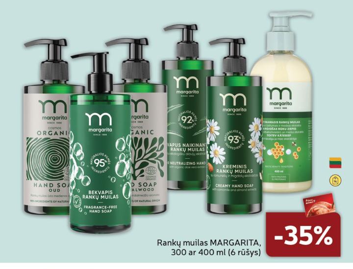 Rankų muilas MARGARITA, 400 ml
