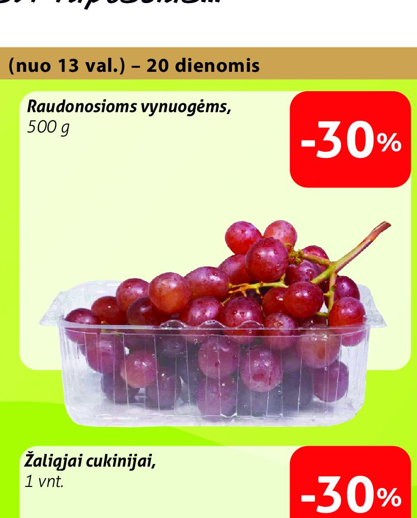 Raudonosioms vynuogėms, 500 g
