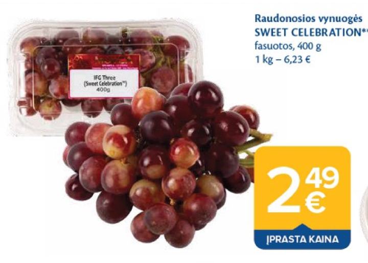Raudonosios vynuogės SWEET CELEBRATION, 400 g