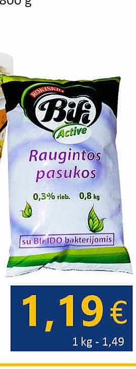 Raugintos BIFI ACTIVE pasukos, 800 g