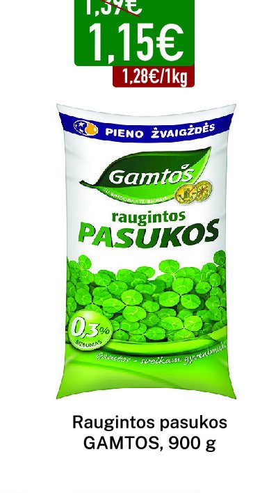 Raugintos pasukos GAMTOS, 900 g