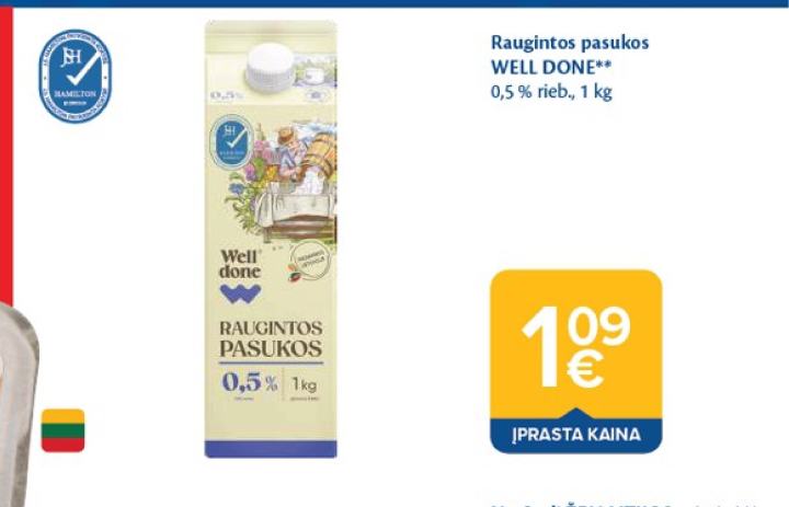Raugintos pasukos WELL DONE, 1 kg