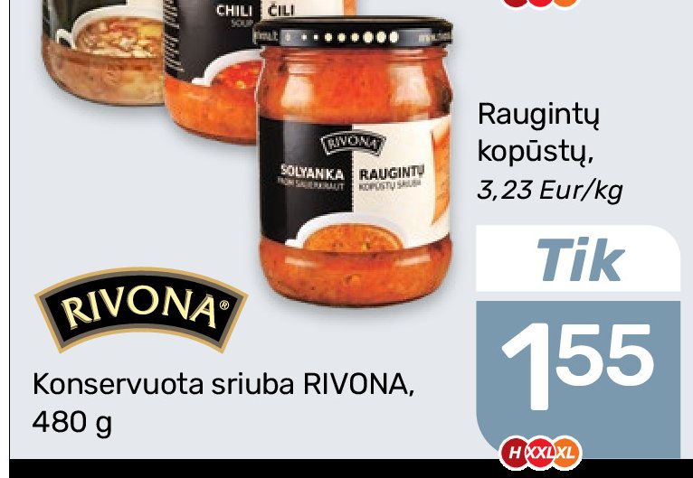 Raugintų kopūstų, 480 g