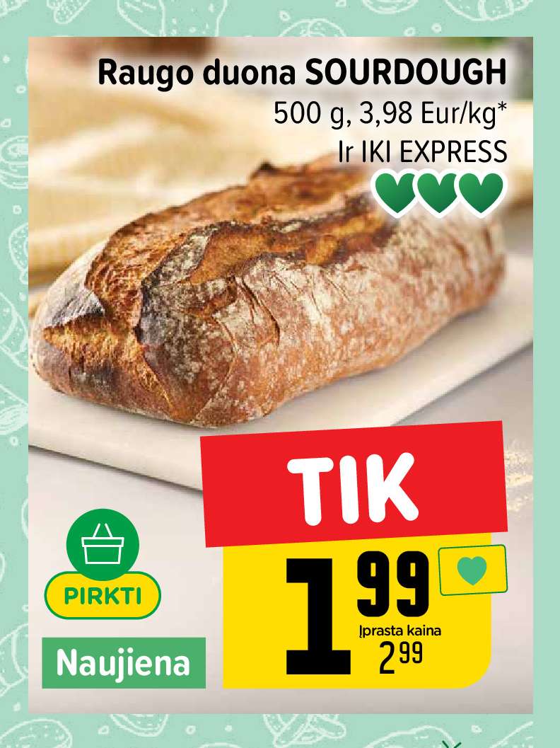 Raugo duona SOURDOUGH, 500 g