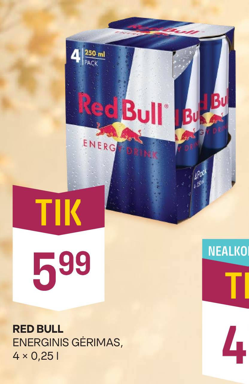 RED BULL, 4 x 0.25 l