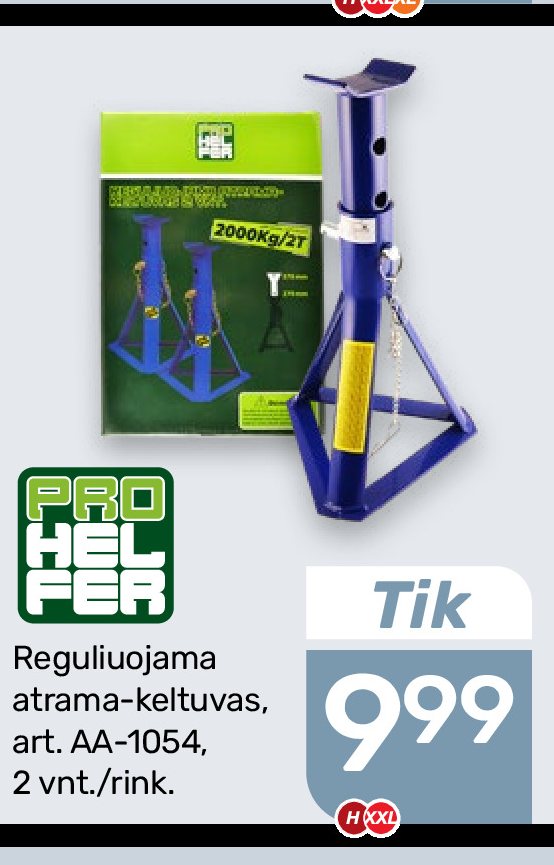 Reguliuojama atrama-keltuvas, 2 vnt