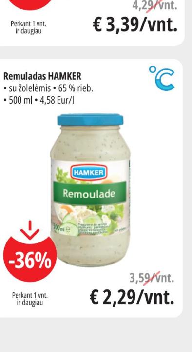 Remuladas HAMKER, 500 ml