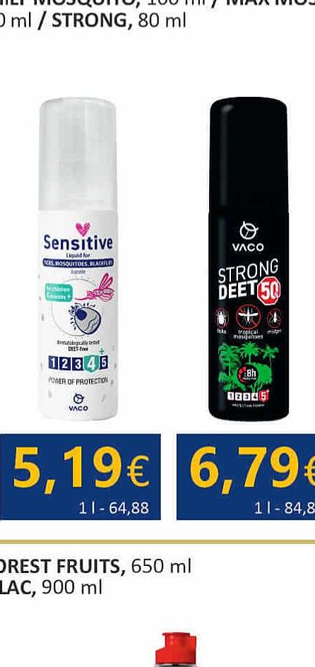 Repelentas VACO SENSITIVE, 80 ml
