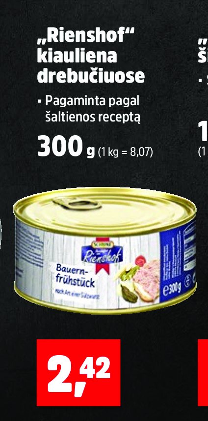 „Rienshof“ kiauliena drebučiuose, 300 g