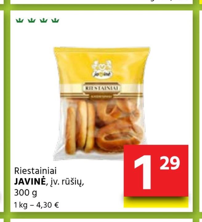 Riestainiai JAVINĖ, 300 g