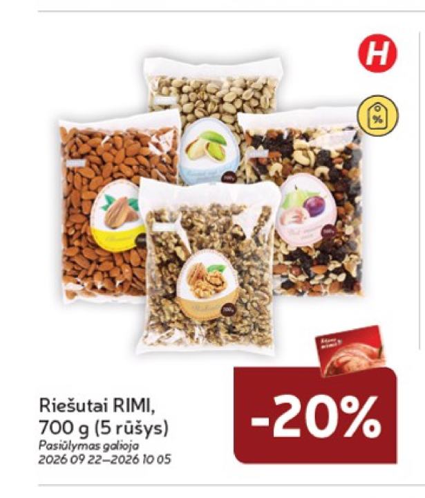 Riešutai RIMI, 700 g