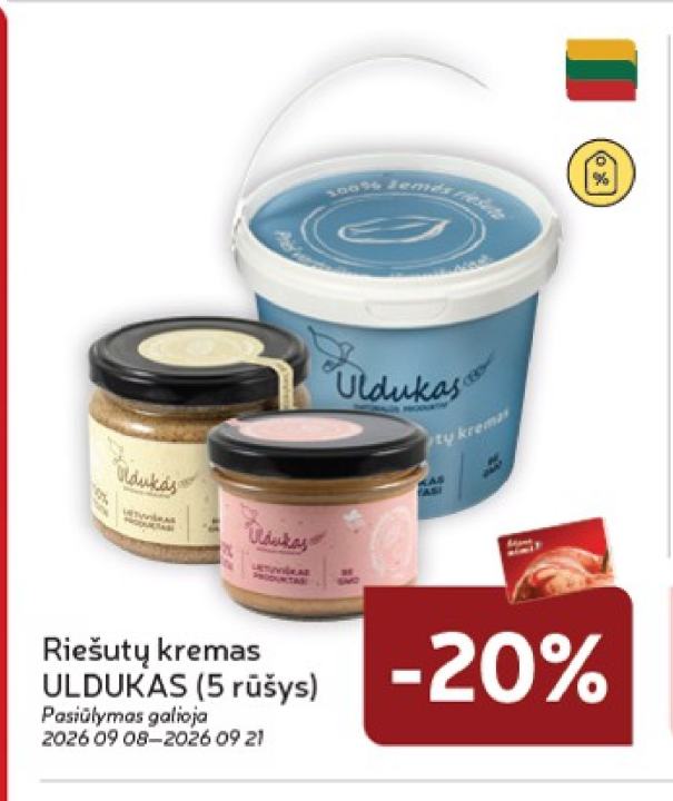 Riešutų kremas ULDUKAS