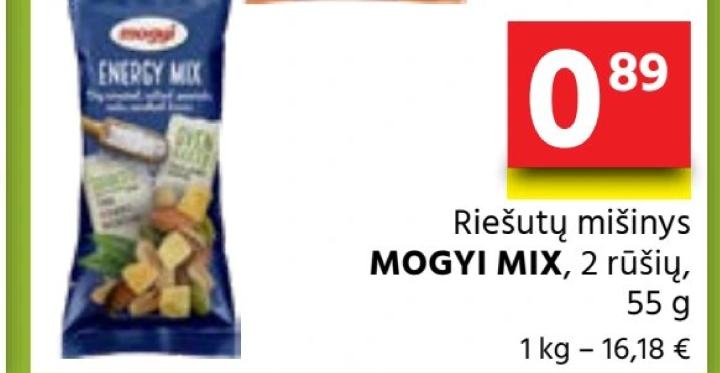 Riešutų mišinys MOGYI MIX, 55 g